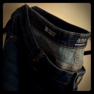 a.n.a. skinny ankle jeans